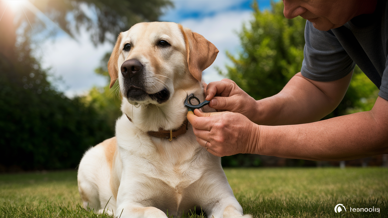 une tique sur un chien