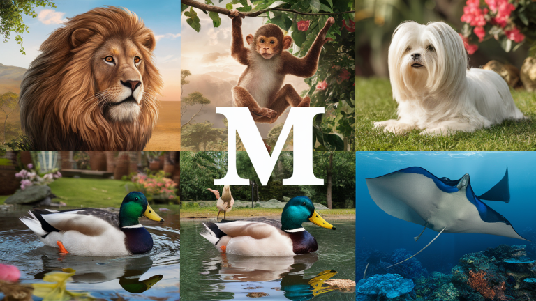 Liste des animaux commençant par M