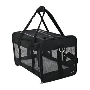 Caisse de transport chat Amazon Basics Sac parois souples Large