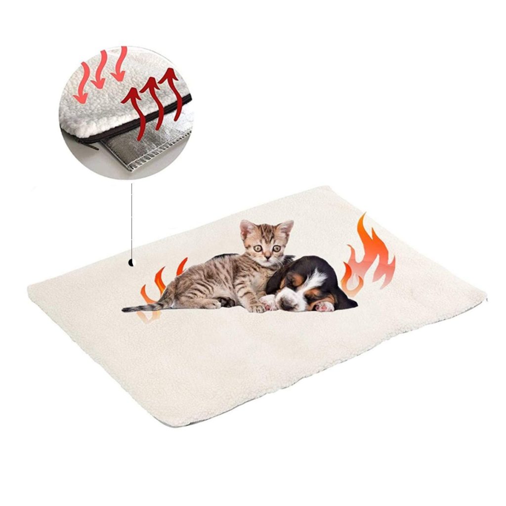 Coussin chauffant chat Milai Tapis écologique 60x45cm