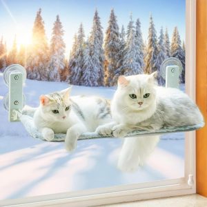 Hamac de fenêtre chat MEWOOFUN 60 x 30 cm