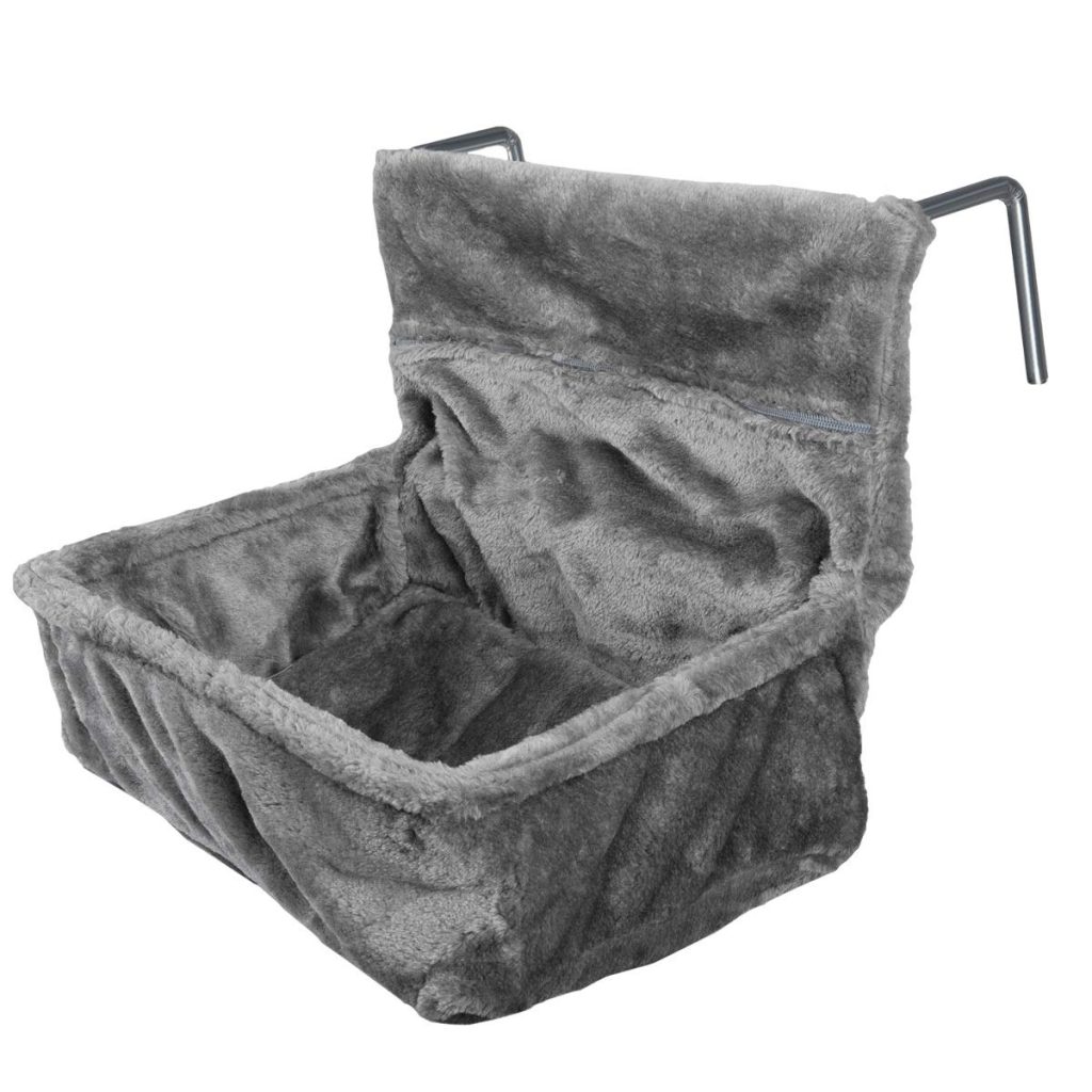 Hamac de radiateur chat Navaris Sac Confort en Polaire Peluche
