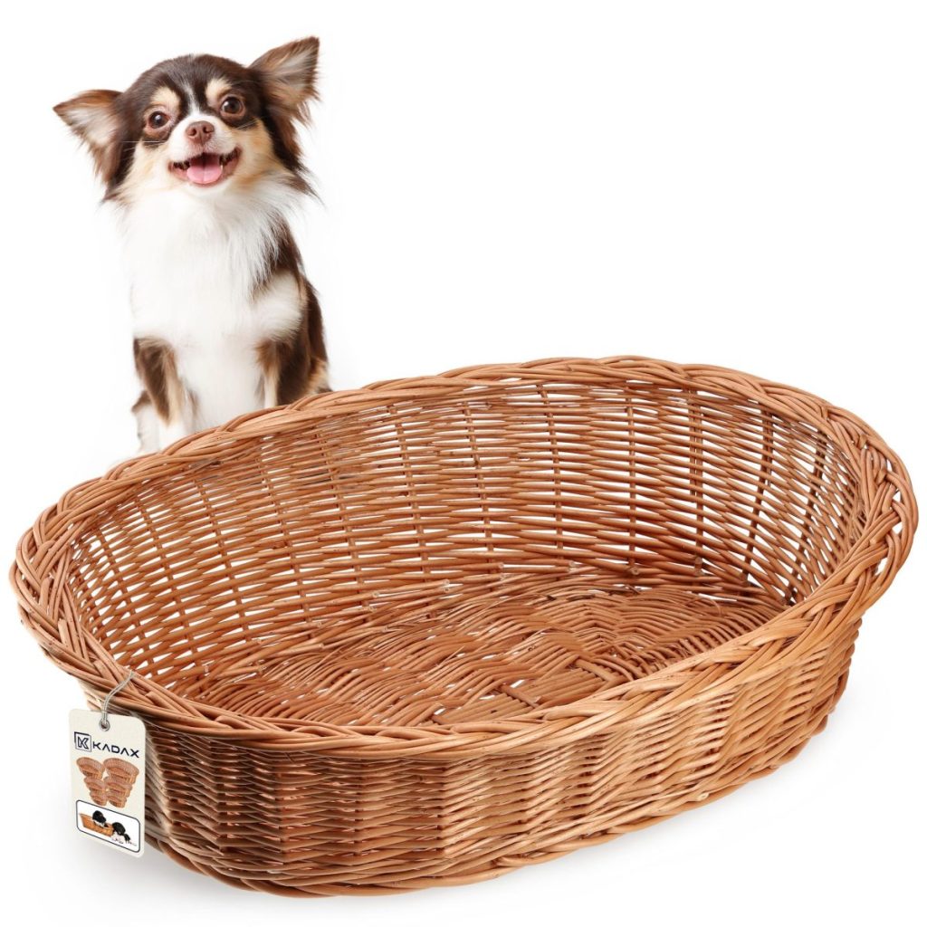 Panier osier chat KADAX couleur naturelle 11x50x38cm