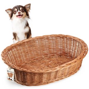 Panier osier chat KADAX couleur naturelle 11x50x38cm
