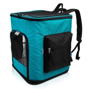 Panier vélo chat Navaris Sac de Transport Bleu